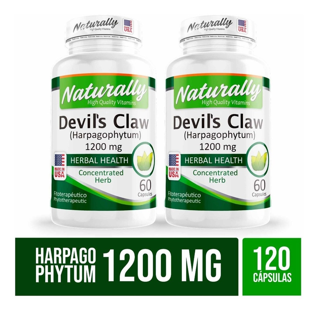 2 Devils Claw Harpagofito Caps - Unidad a $658